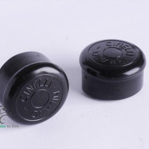 Cinelli rubber plugs Handlebar End Plugs, Bar End Caps, vintage black nos new
