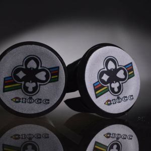 Ciocc silver Handlebar End Plugs, Bar End Caps, endcaps vintage NEW