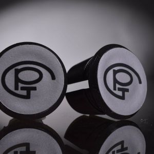 Pinarello GP silver Handlebar End Plugs, Bar End Caps, endcaps vintage NEW