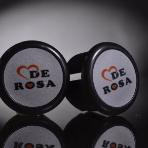 De Rosa silver Handlebar End Plugs, Bar End Caps, endcaps vintage NEW