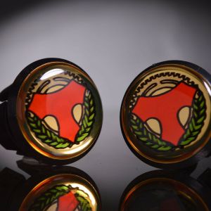 Tommasini Gold Handlebar End Plugs, Bar End Caps, endcaps vintage 3D