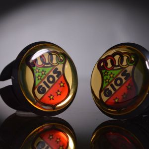 Gios Gold Handlebar End Plugs, Bar End Caps, endcaps vintage 3D
