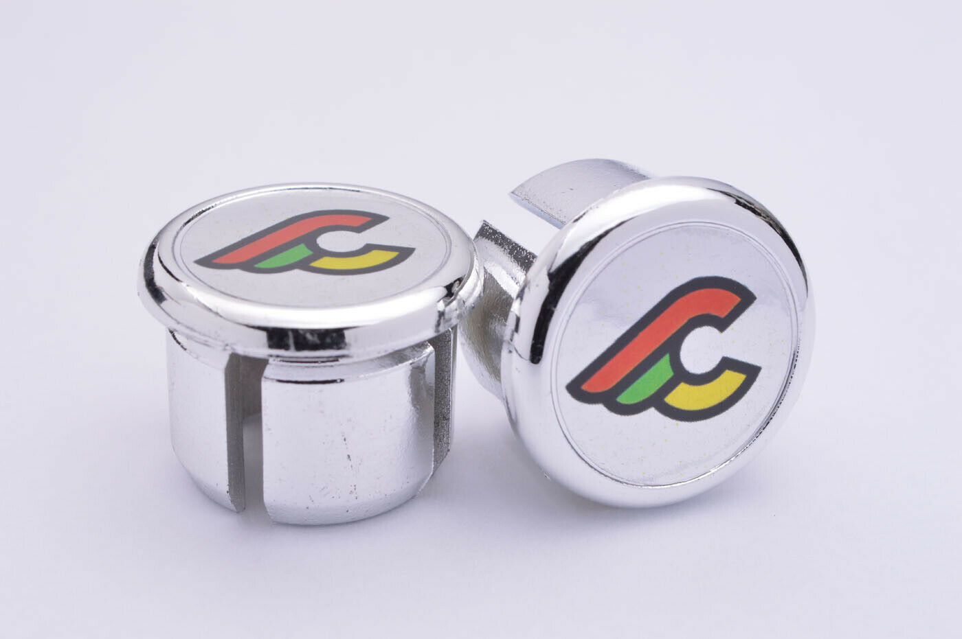 Cinelli silver Handlebar End Plugs, Bar End Caps, endcaps vintage black silver