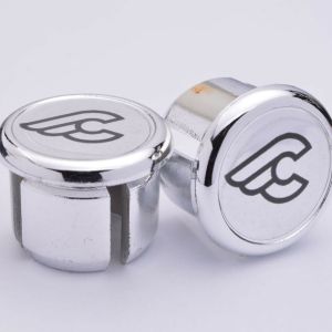 Cinelli silver Handlebar End Plugs, Bar End Caps, endcaps vintage New chrome