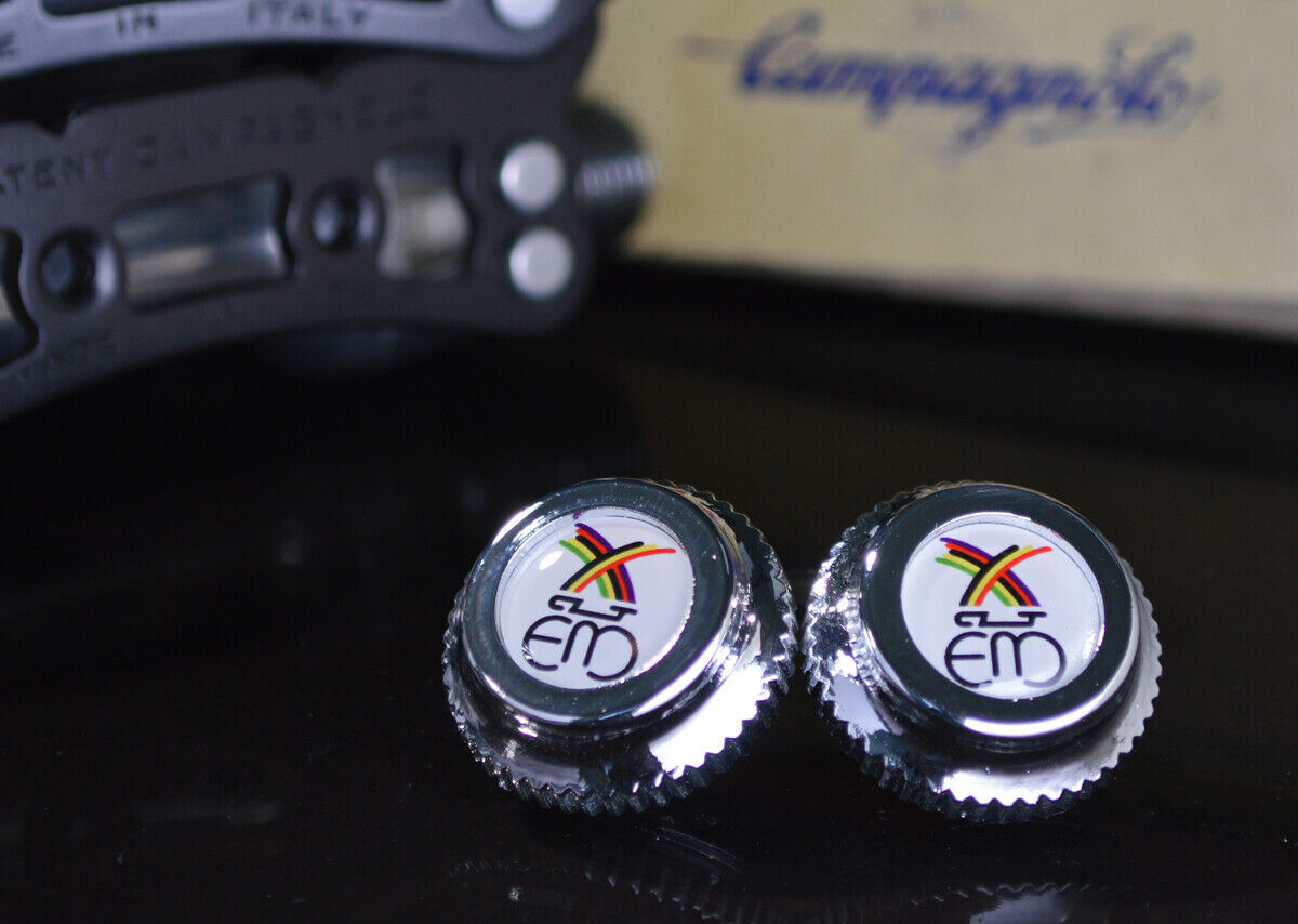 Eddy Merckx pedals dust caps fit campagnolo super record gipiemme nuovo record 3