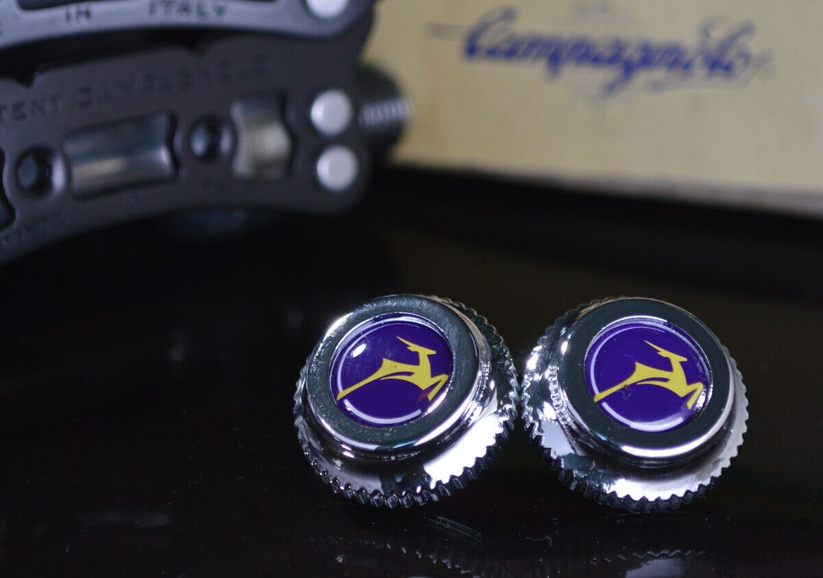 Gazelle pedals dust caps fit campagnolo super record gipiemme nuovo