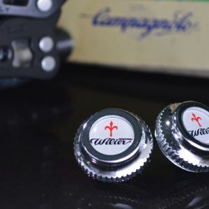 Wilier Trestina pedals dust caps fit campagnolo super record gipiemme nuovo