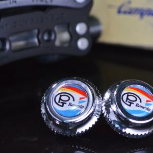 Pinarello Banesto pedals dust caps fit campagnolo super record gipiemme nuovo