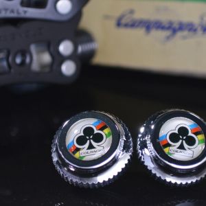 Colnago club pedals dust caps fit campagnolo super record gipiemme nuovo new old