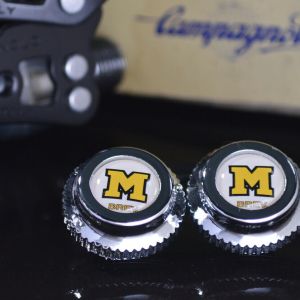 Masi pedals dust caps fit campagnolo super record gipiemme nuovo new old