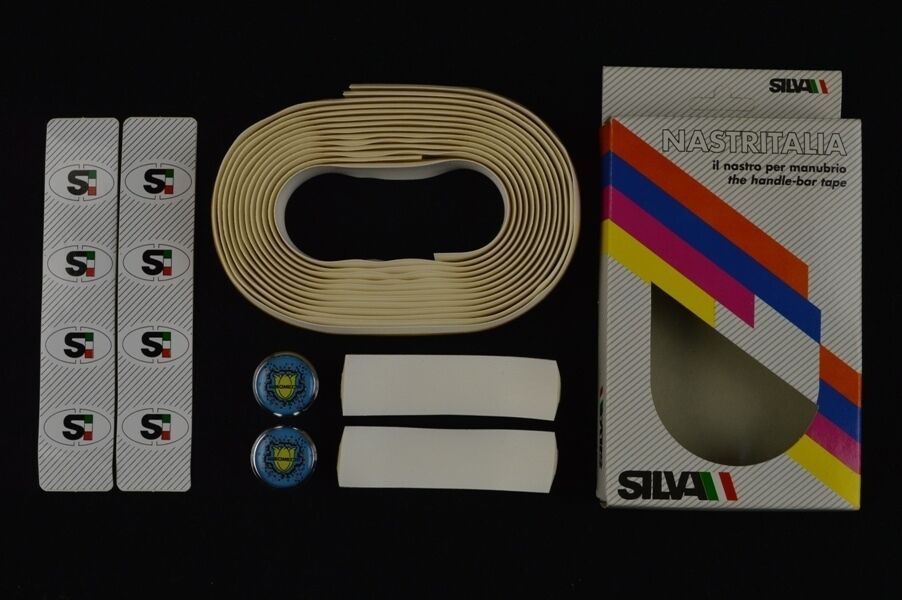 NOS Silva handlebar tape nastro manubrio Somec plugs vintage New Lenkerband