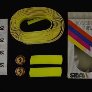 NOS Silva handlebar tape Colnago Ferrari plugs vintage  Lenkerband new