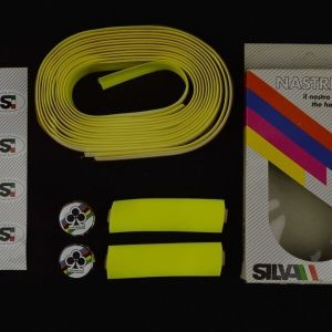 NOS Silva handlebar tape nastro manubrio Colnago plugs vintage New Lenkerband