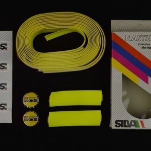 NOS Silva handlebar tape nastro manubrio Look plugs vintage New Lenkerband