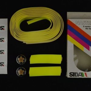 NOS Silva handlebar tape nastro manubrio Olmo plugs vintage New Lenkerband