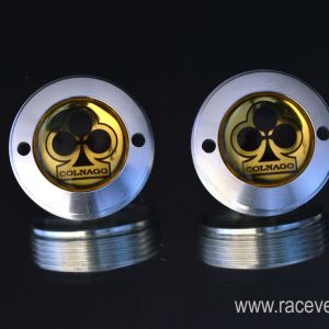 Colnago crankset dust caps fit shimano campagnolo ofmega gipiemme vintage gold 1