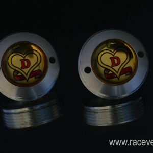 De Rosa crankset dust caps fit shimano campagnolo ofmega gipiemme vintage gold