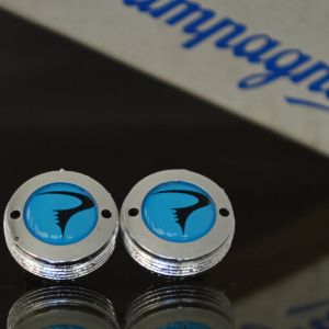 Pinarello crankset dust caps fit shimano campagnolo ofmega gipiemme blue