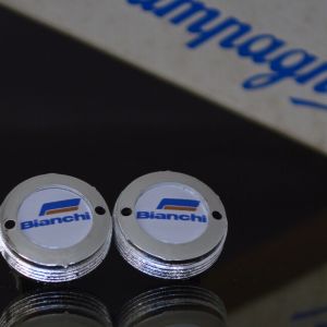 Bianchi EX crankset dust caps fit Campagnolo record shimano ofmega gipiemme