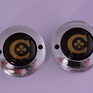 Colnago C silver crankset dust caps fit Campagnolo record shimano ofmega retro