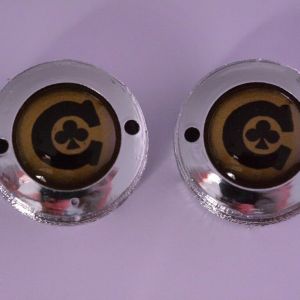 Colnago C silver crankset dust caps fit Campagnolo record shimano ofmega retro