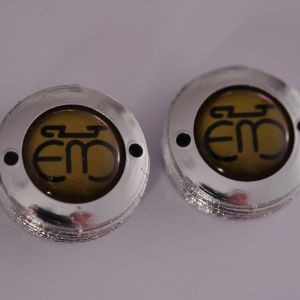 Eddy Merckx gold crankset dust caps fit Campagnolo record shimano ofmega