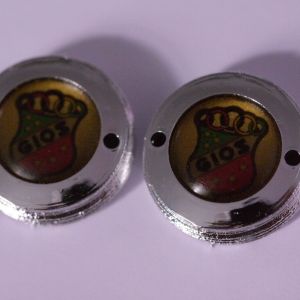 Gios gold crankset dust caps fit Campagnolo record shimano ofmega retro kult