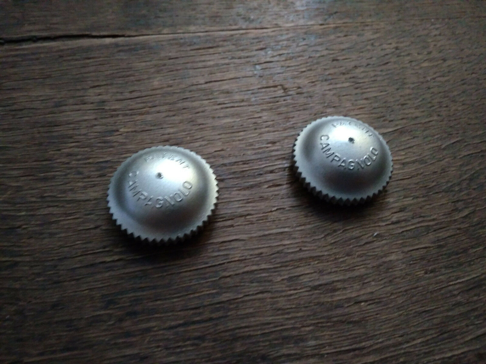 Campagnolo Nuovo Record, Super superleggera Track Pista pedal dust caps silver - Image 2