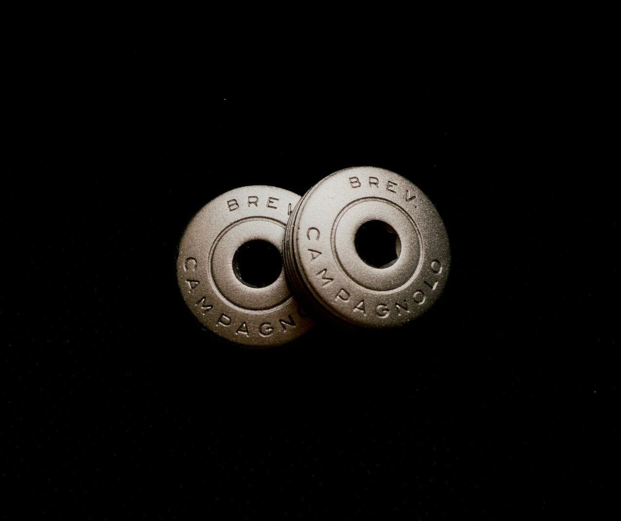 Campagnolo Nuovo Super Record crankset dust caps fit brev. campagnolo repro