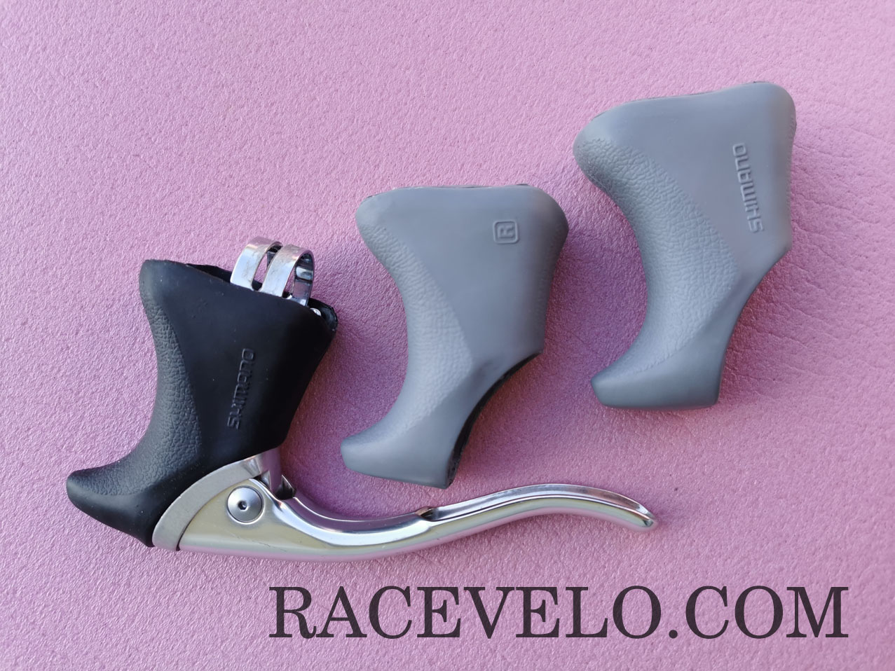 RACEVELO Shimano 600 hoods rubber vintage BL-6209 black - Image 2